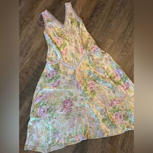 Oscar de la Renta - Pink Label Pastel Floral Sleepwear Medium